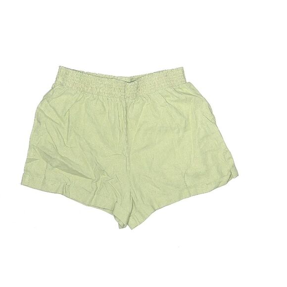 Reformation 100% Linen High rise Nashville shorts Light Green Size XL - Picture 2 of 7
